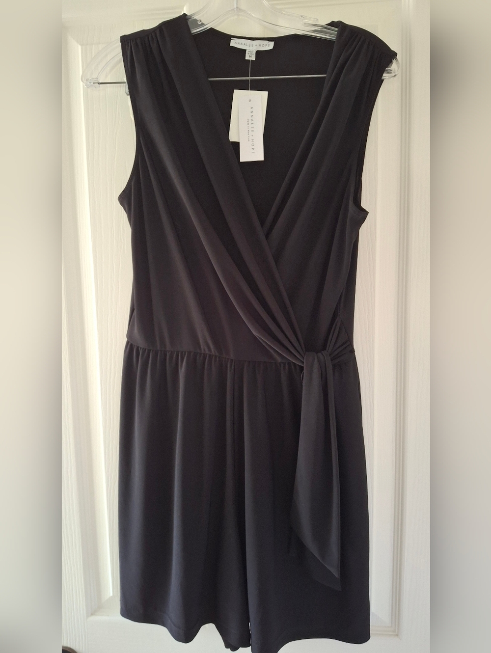NWT Sleeveless Romper with Side Knot